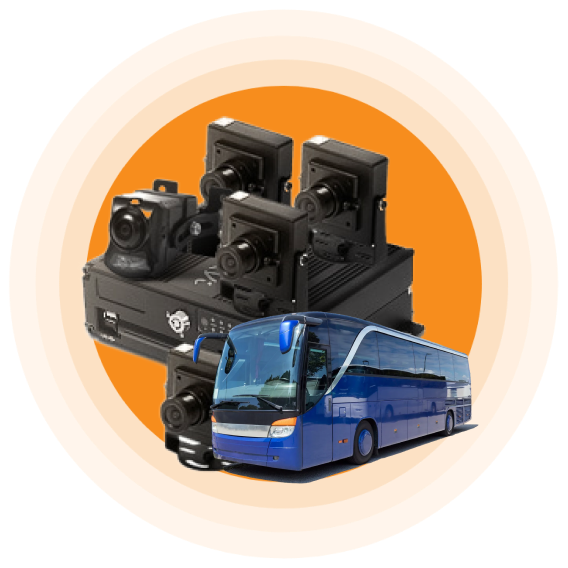 Камеры видеонаблюдения в автобусе